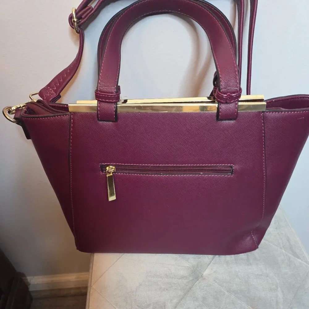 Versace 19.69 Abbigliamento Sportivo SRL Plum Handbag/Satchel